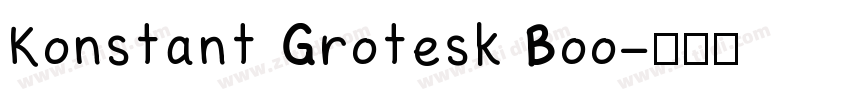 Konstant Grotesk Boo字体转换